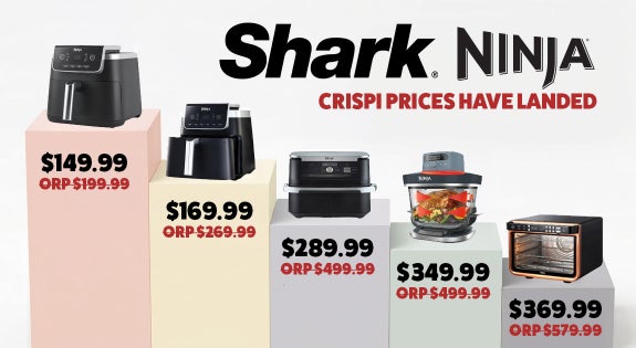 Shop the Shark Ninja - Crispi Prices Have Landed sale