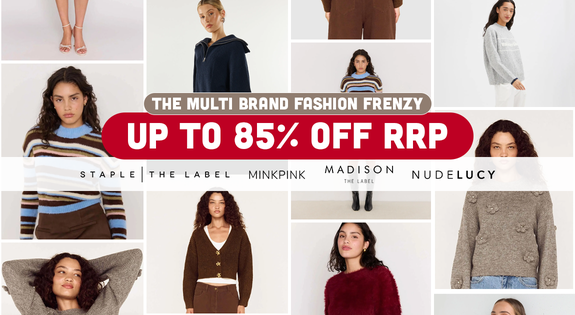 Shop the The Multi Brand Fashion Frenzy - Up to 85% Off RRP! sale