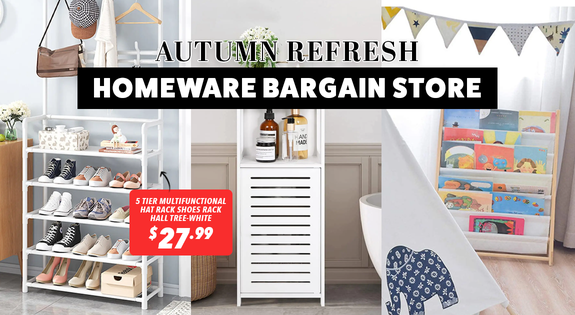Shop the Homeware Bargainstore's Autumn Home Refresh sale