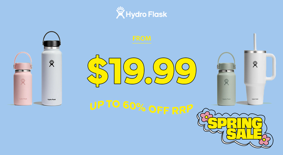 Shop the Hydro Flask from $19.99 - up to 60% off RRP sale