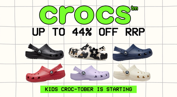 Shop the Kids CROC-tober is starting! Up to 44% off RRP! sale