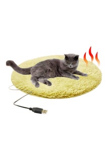 USB Electrical Heated Pet Bed Energy Saving Pet Carpet - Grey