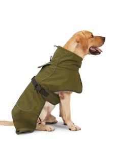Cotton Padded Warm Thickened Reflective Winter Pet Clothes - Green