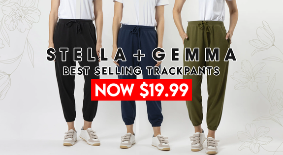 Shop the Stella & Gemma Best Seller Trackpants Now $19.99! sale