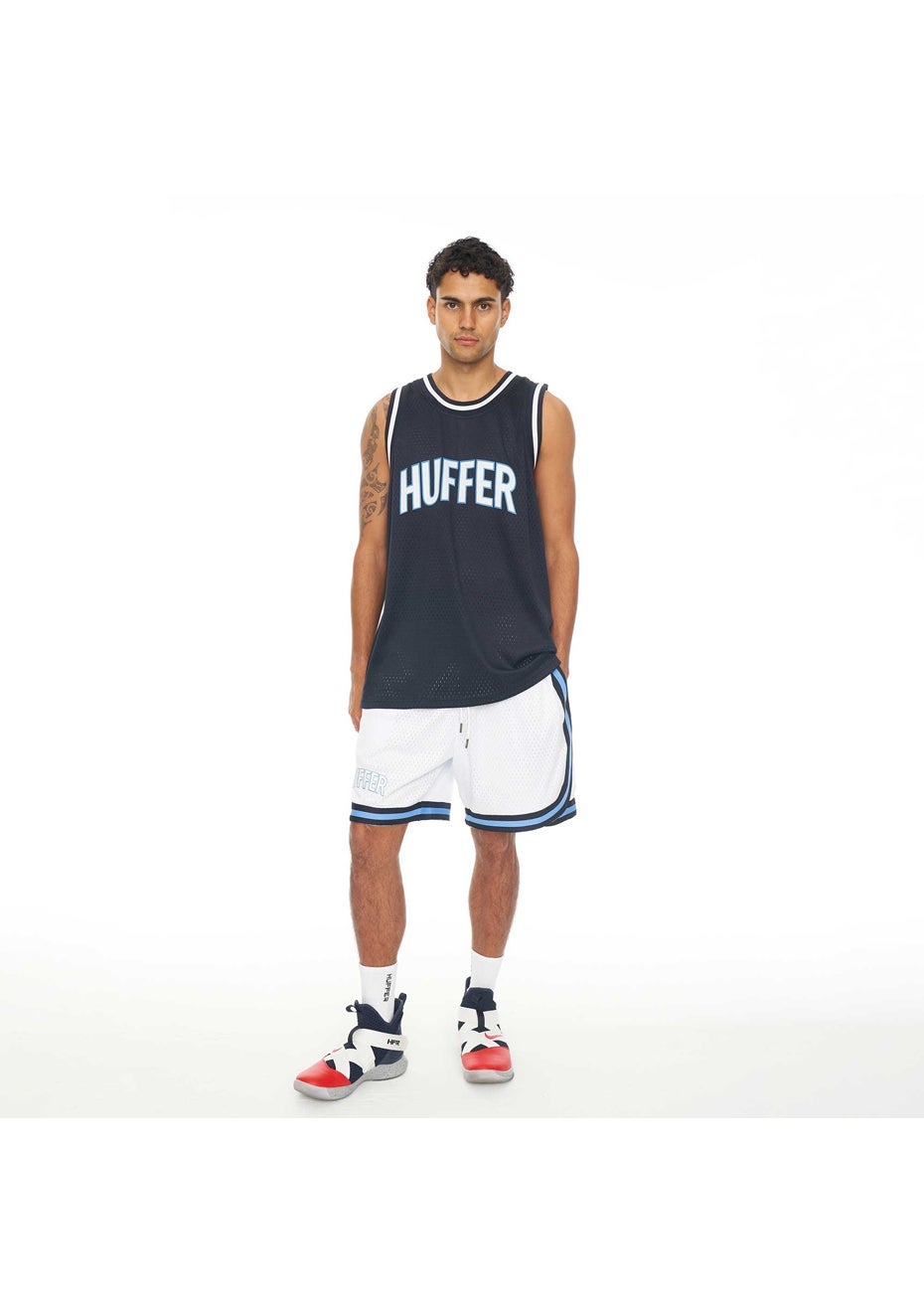 Huffer - Mens Bb Singlet - Navy - Onceit