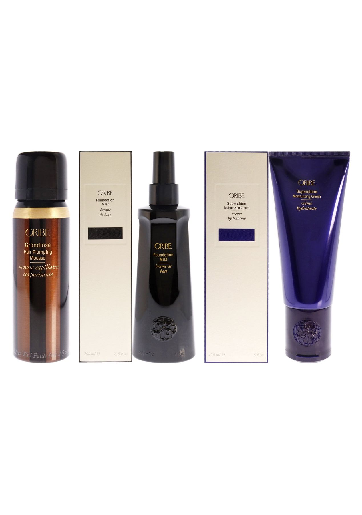 Oribe Foundation Mist and Grandiose Hair Plumping Mousse and Supershine ...