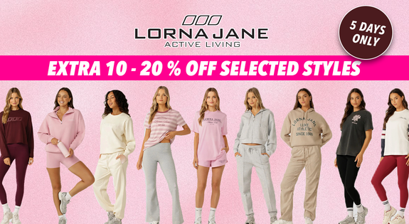 Shop the Lorna Jane Flash Sale - 10 - 20 % off Selected Styles!! sale