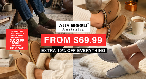 Shop the AusWooli UGGs From $69.99 – Extra 10% Off Everything + FREE Shipping! sale