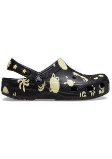 Crocs - Kids Classic Glow Space Clog - Black