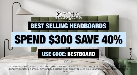 Shop the BEST SELLING HEADBOARDS - SPEND $300 SAVE 40% USE CODE: BESTBOARD sale