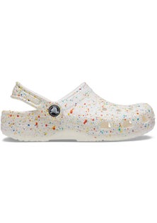 Crocs - Kids Classic Paint Splatter Clog - White/Multi