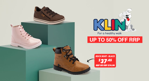 Shop the Klin Kids Shoes - Up to 50% off RRP! sale