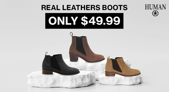Shop the Human Shoes - Real Leathers Boots Only $49.99! sale
