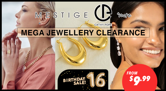 Shop the Mega Jewellery Clearance - Mestige, Cathy Pope & More - From $9.99 sale
