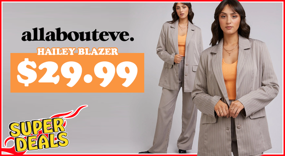 Shop the Superdeal All About Eve - Hailey Blazer - Grey $29.99! sale