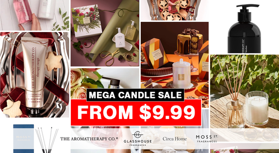 Shop the Mega Candle Sale From $9.99! sale