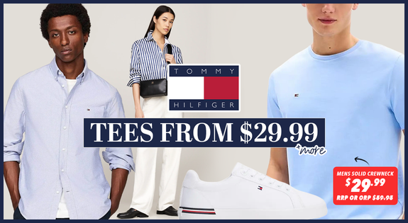 Shop the Tommy Hilfiger Tees From $29.99 & More sale