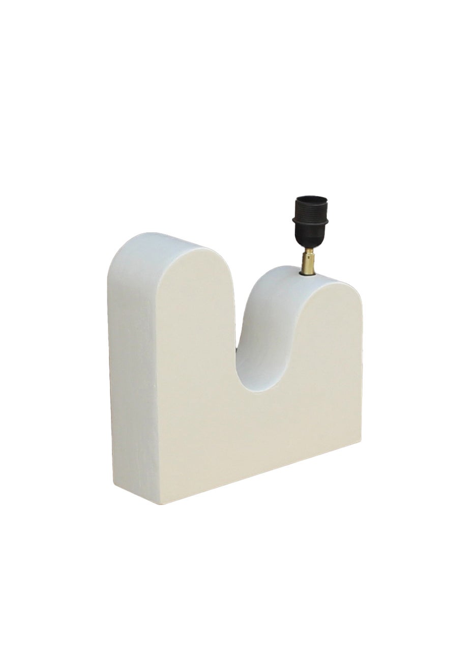 George Collective - Lime Plaster Sculptural Lamp - Milky White - Onceit
