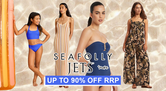 Shop the Seafolly, Jets and more up to 90% off RRP sale