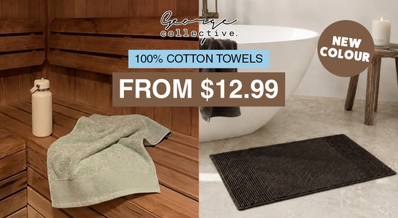 Shop the New! 100% Cotton Towels! sale