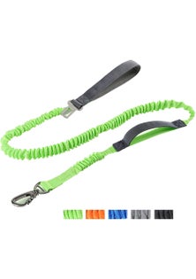 2 in 1 Dog Bungee Leash & Car Seatbelt-Green