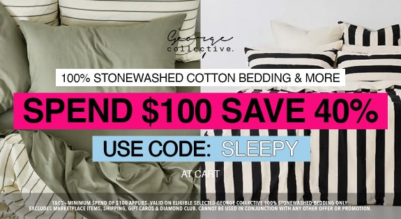 Shop the 100% Stonewashed Cotton Bedding - SPEND $100 SAVE 40% - Use Code: SLEEPY sale