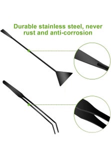 4-Piece Aquarium Tool Set for Aquascaping and Cleaning