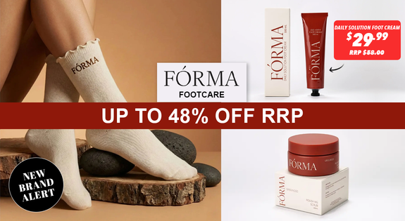 Shop the New Brand Alert! FÓRMA Footcare - Up to 48% Off RRP sale