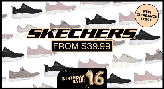 Shop the New Skechers Clearance Stock - From $39.99 sale