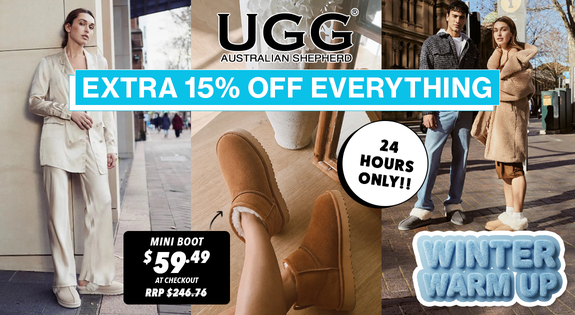 Shop the WINTER WARM UP - UGG Australian Shepherd 15% OFF EVERYTHING - 24hour only sale