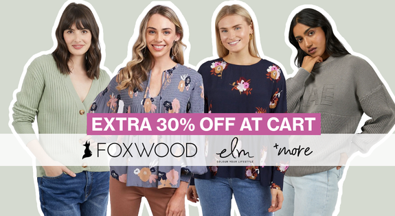 Shop the Foxwood, Elm and more EXTRA 30% OFF AT CART sale