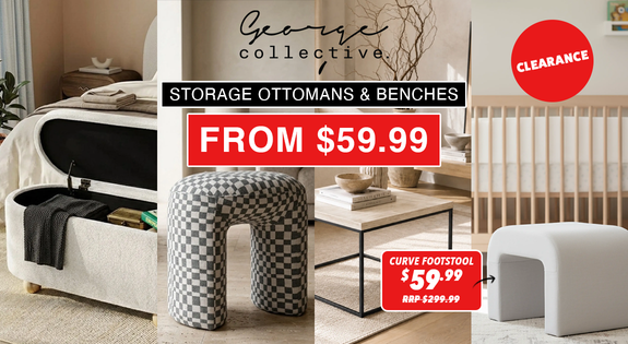 Shop the Clearance Ottomans and benches From $59.99 sale