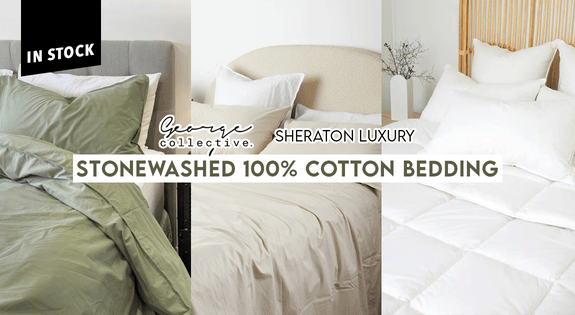 Shop the Stonewashed 100% Cotton Bedding & More sale