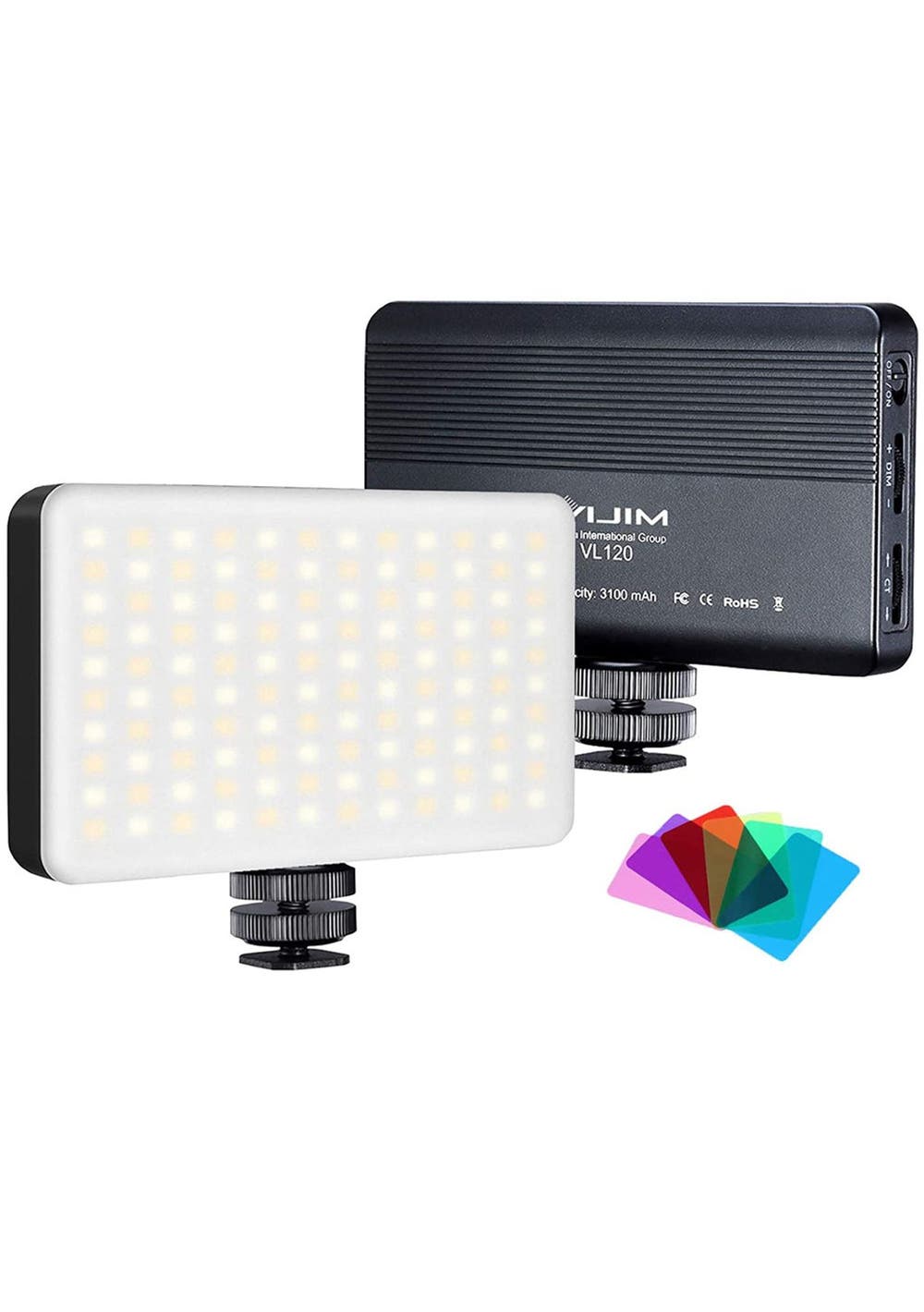 USB Charging 120 RGB LED On-Camera Video Light - Onceit