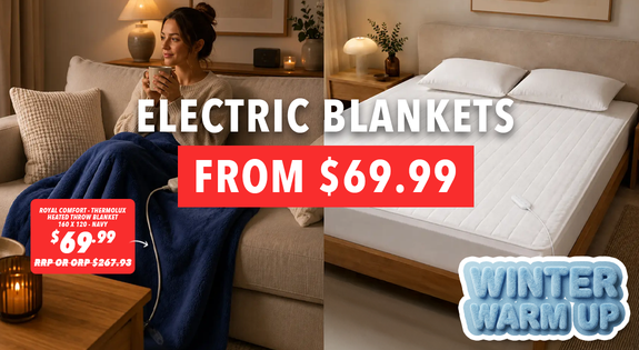 Shop the WINTER WARM UP - Electric Blankets from $69.99! sale