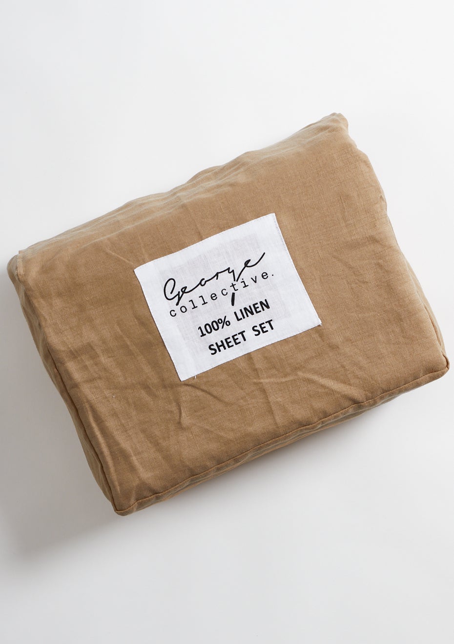 George Collective - 100% European Flax Linen Sheet Set - King - Earth ...