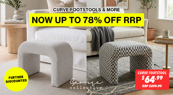 Shop the NOW up to 78% OFF RRP! CURVE FOOTSTOOLS & More! - Further discounted sale