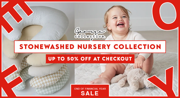 Shop the 100% Stonewashed Nursery Collection - up to 50% off at checkout sale
