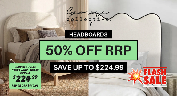 Shop the FLASH SALE - HEADBOARDS 50% OFF RRP! sale