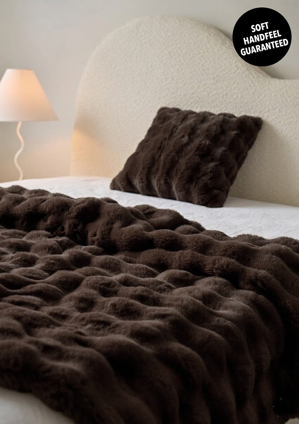 George Collective - SUPERSOFT Bubble Faux Rabbit Fur Large Throw ...