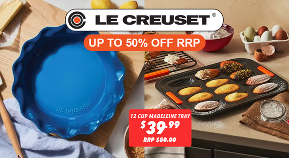 Shop the Le Creuset Baking Frenzy! Up to 50% off RRP! sale
