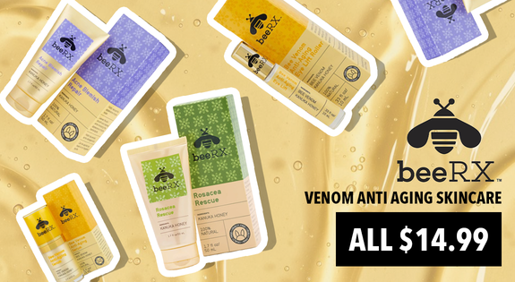 Shop the BeeRx Bee Venom Anti Aging Skincare - ALL $14.99 sale