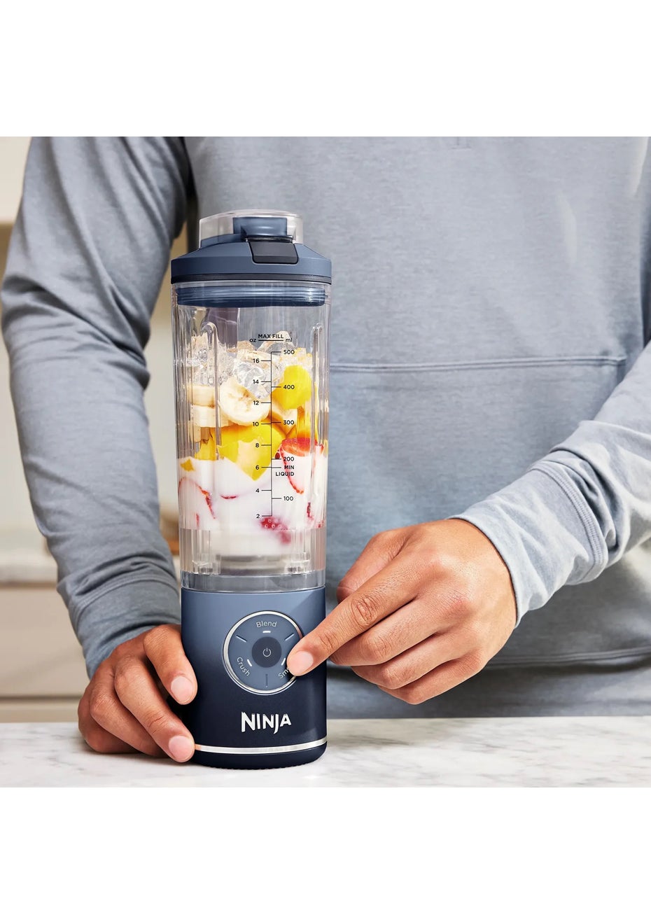 Ninja - Blast Max™ Cordless Portable Blender – Deep Navy - Onceit