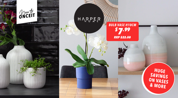 Shop the New to Onceit! - Huge Savings on Harper Homeware Vases and More!! sale