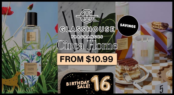Shop the Glasshouse & Circa Mega Candle Savings - From $10.99 sale