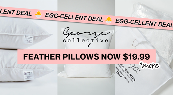 Shop the EGG-cellent DEAL: Feather Pillows NOW $19.99 & More! sale