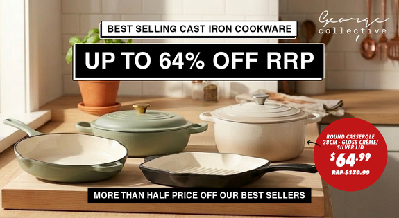 Shop the Best selling cast iron cookware Up to 64% OFF RRP! sale