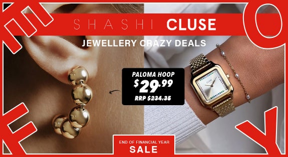 Shop the Cluse and Shasi Jewellery Crazy Deals sale