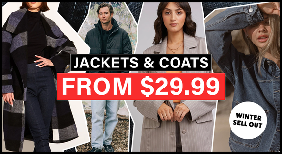 Shop the Jackets & Coats Winter Sell Out - From $29.99 sale