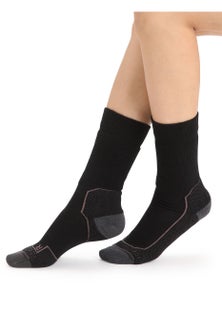 Icebreaker - Womens Hike+ Medium Crew - Black/Monson